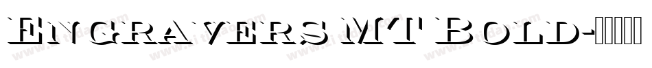 Engravers MT Bold字体转换